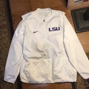 LSU Nike Dry-Fit quarter-zip pullover